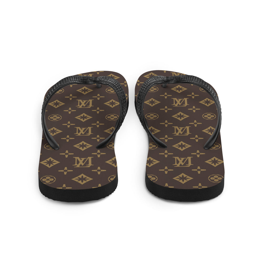 LM Monogram AOP Flip-Flops – Lion Mane Studios