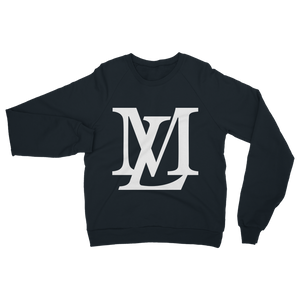 "LM Monogram" - White Classic Adult Sweatshirt