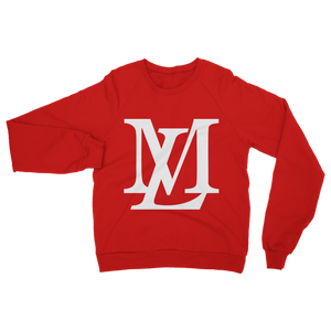 "LM Monogram" - White Classic Adult Sweatshirt