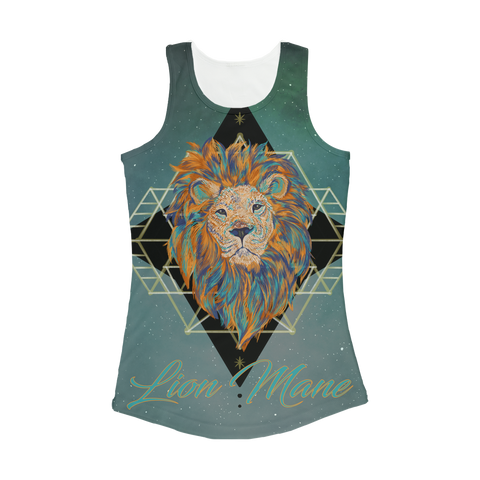 "Star Mane" Women Performance Tank Top (Art by Meg Faliln)