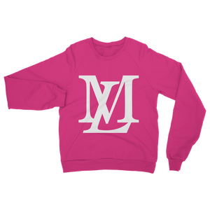 "LM Monogram" - White Classic Adult Sweatshirt