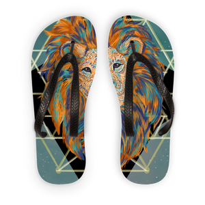 "Star Mane" Adult Flip Flops (Art by Meg Fallin)