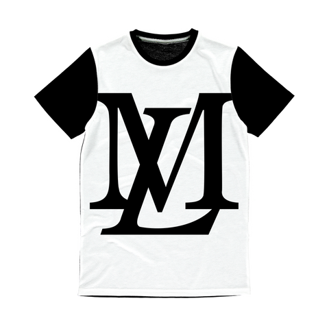 "LM Monogram" Black/White T-Shirt