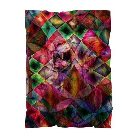 "Psychedelic Mane" Premium Sublimation Adult Blanket