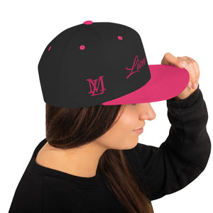 Lion Mane Pink/Black Snapback Hat