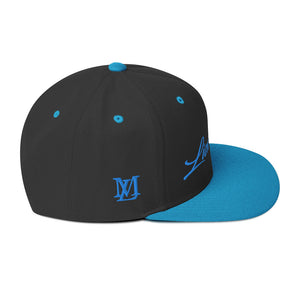 Lion Mane Blue/Black Snapback Hat