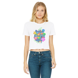 "You Look Beautiful Today" DayMaker Women's Cropped T-Shirt