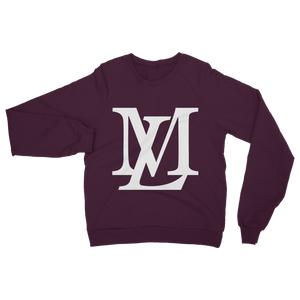 "LM Monogram" - White Classic Adult Sweatshirt