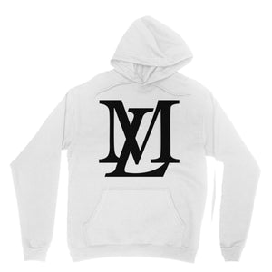 "LM Monogram" - Black Letter Colored Hoodie