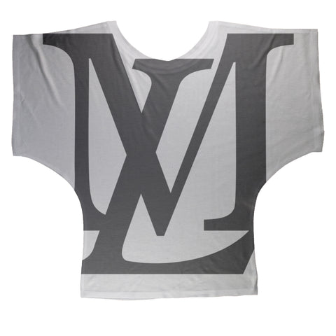 "LM Monogram" Ladies Batwing Top