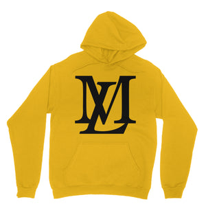 "LM Monogram" - Black Letter Colored Hoodie