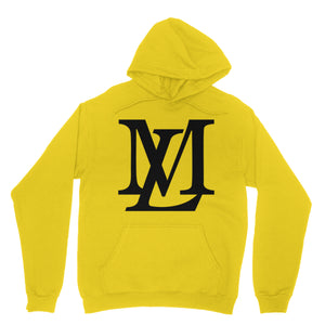 "LM Monogram" - Black Letter Colored Hoodie