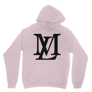 "LM Monogram" - Black Letter Colored Hoodie