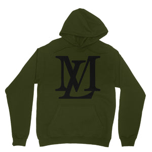 "LM Monogram" - Black Letter Colored Hoodie