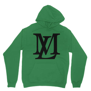 "LM Monogram" - Black Letter Colored Hoodie