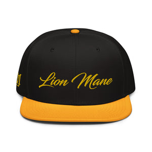 Lion Mane Black/Gold Snapback