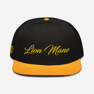 Lion Mane Black/Gold Snapback