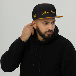 Lion Mane Black/Gold Snapback