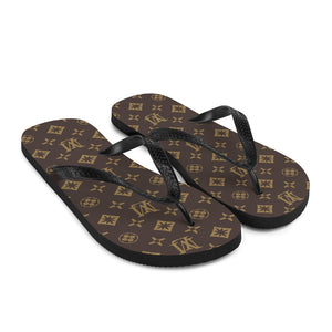 "LM Monogram AOP" Flip-Flops