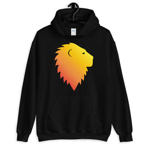 Black Unisex Lion Mane Hoodie #lionmanestudios