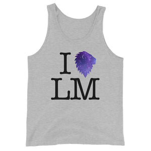 "I (heart) LM" Galactic Unisex Tank (Light)