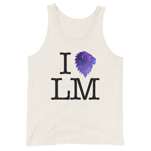 "I (heart) LM" Galactic Unisex Tank (Light)