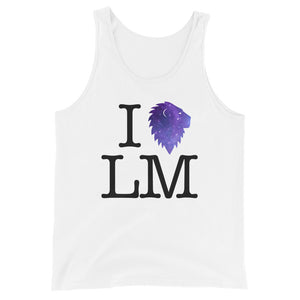 "I (heart) LM" Galactic Unisex Tank (Light)