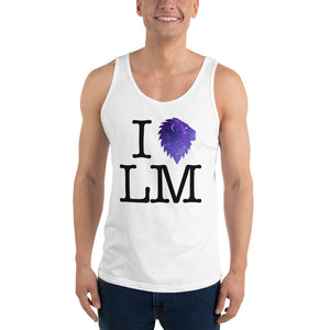 "I (heart) LM" Galactic Unisex Tank (Light)