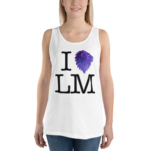 "I (heart) LM" Galactic Unisex Tank (Light)