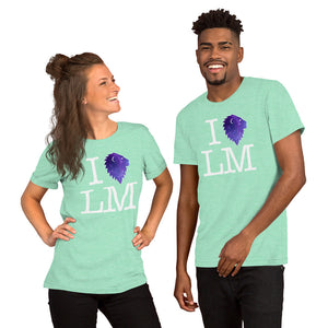 "I (heart) LM" Galactic Unisex Tee (Dark)