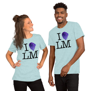 "I (heart) LM" Galactic Unisex Tee (Light)