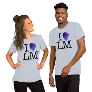 "I (heart) LM" Galactic Unisex Tee (Light)