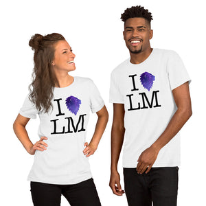 "I (heart) LM" Galactic Unisex Tee (Light)